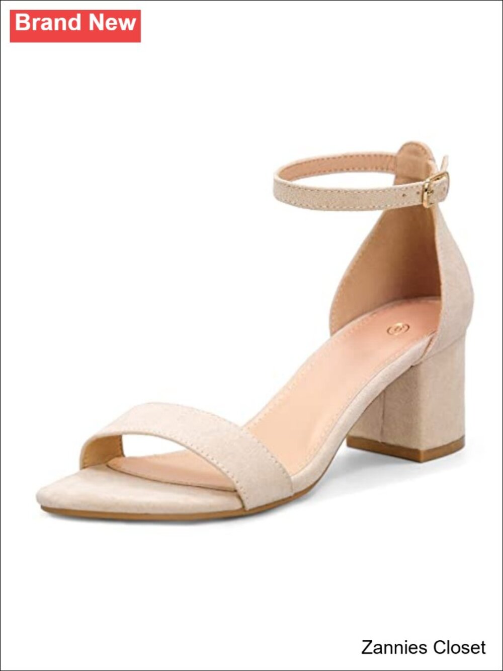 ✨ Women's Chunky Heels Open Toe Dress Sandals with Ankle Strap